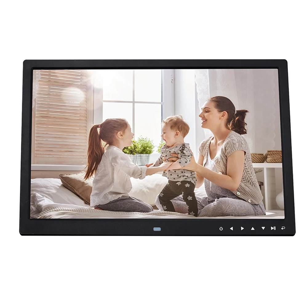 

17-inch HD Digital Photo Frame Remote Control Music Video Picture Picture Mult-Media Player MP3 MP4 Alarm Clock For Gift