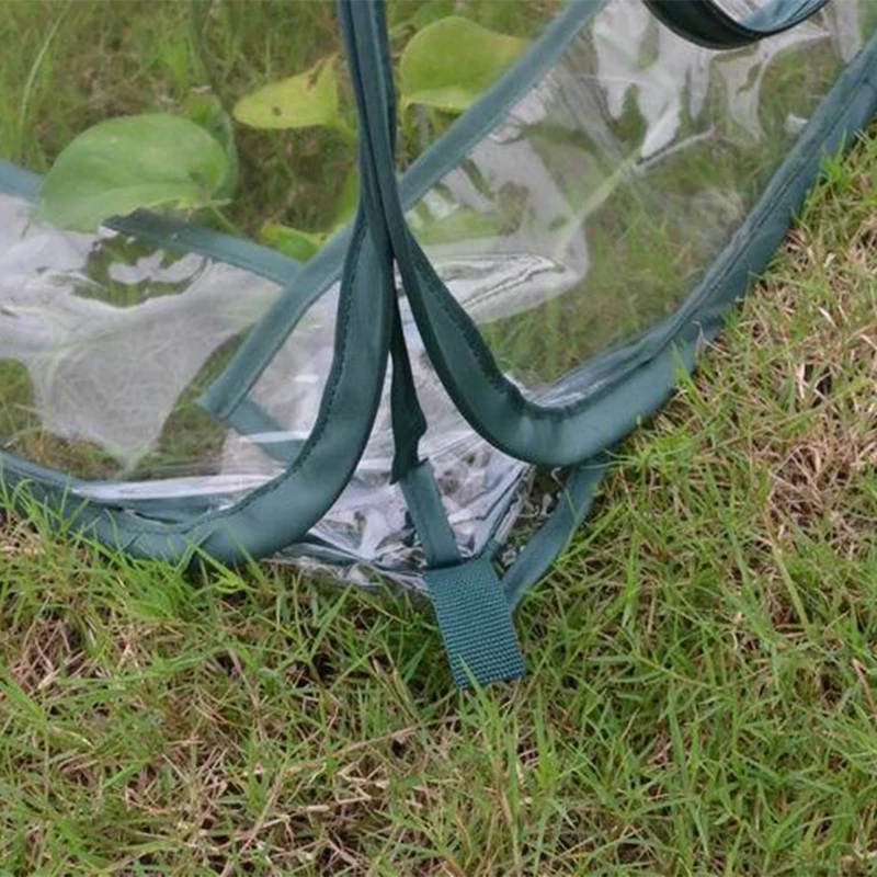 

H051 Mini Pop-up Waterproof Greenhouse Indoor Outdoor Gardening Flowerpot Cover Backyard Flower Shelter 27x27x31 Inches