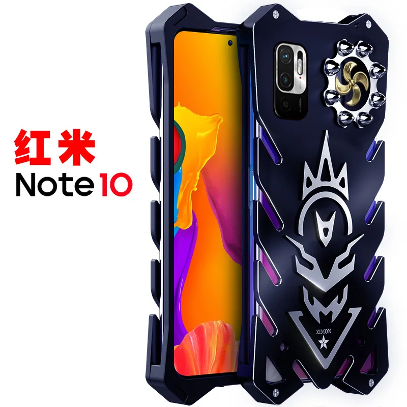 zimon armor ii aviation metal phone bag case for xiaomi redmi k40 k30s ultra note 10 9 pro 5g powerful outdoor anodized aluminum free global shipping