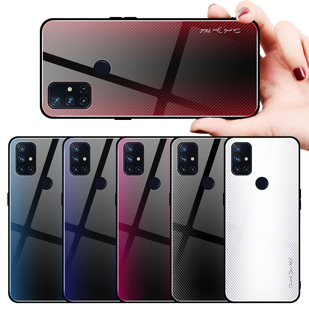 

Luxury Tempered Glass Phone Case Fo Oneplus 9 Pro Cover For Oneplus 7 8 T Pro Case For Oneplus Nord N 100 10 5G Protective Shell