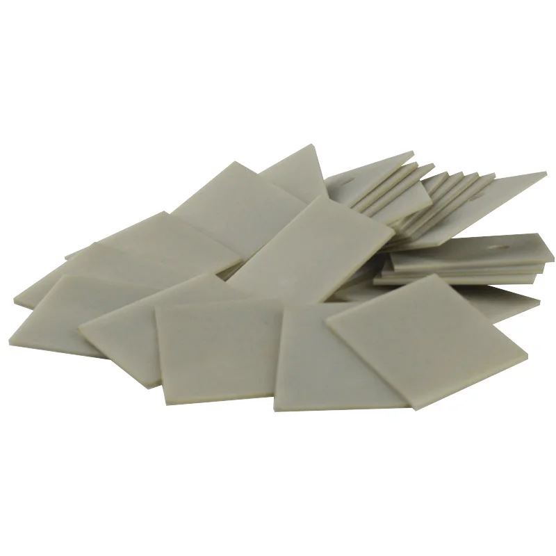 30pcs/lot AIN tablets Aluminum Nitride Ceramic sheet thermal insulation ceramic sheet TO-220/247/264/3P free shipping
