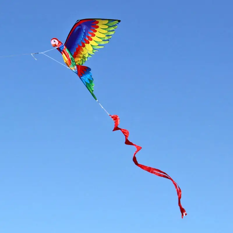 

3D Parrot Kite Single Line Flying Kites with Tail and Handle for Adult and Kid
