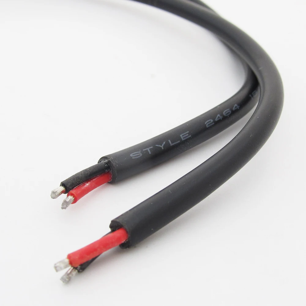 10 шт. медный кабель питания постоянного тока 25 см 18AWG Pigtail 5 5x2 мм гнездо для CCTV |