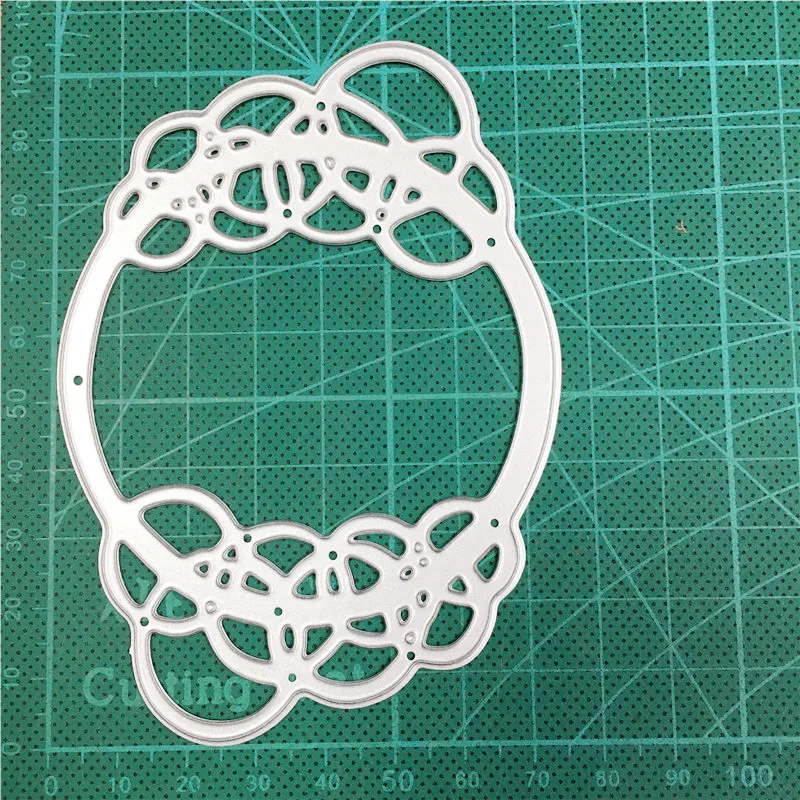 Ремесленные штампы в форме венка из пузырей рамка металлические трафареты для