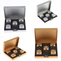 5pcslot high quality aluminium alloy poker dice silver gold portable dominoes metal dice party drinking board game dice set
