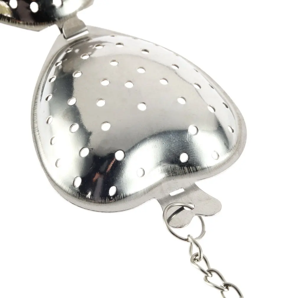 Новое поступление 1 шт. сито для специй из нержавеющей стали с серебряным сердцем