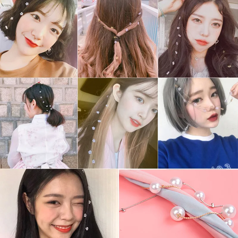 

Full Handmade Make Imitation Pearl Barrette BB Clip Headwear Hairpins Hair Accessories for Sweet Girls YYOUFU