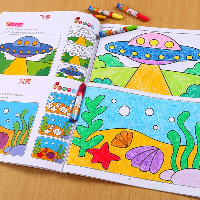 

Books Children's Small Hand Painting 3 To 6 Years Old Learn Paint Baby Coloring Graffiti Coloring Book Libro Livres Kitaplas New