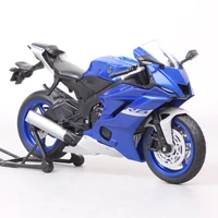 112 scale welly 2020 yamaha yzf r6 r6 motorcycle vehicle racing motorbike model toy supersport of boy childrens gift miniature