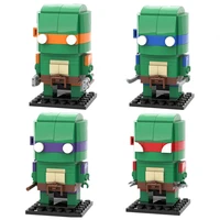 famous cartoon figures model brickheadz moc anime character building blocks bricks assembly diy educational toys for kids gifts