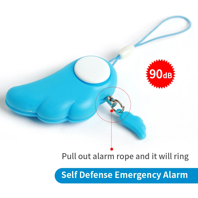 

90dB Loud Self Defense Supplies Emergency Alarm Self Defence Keychain Alarm Personal Protection Girl Women Security Rape Alarm