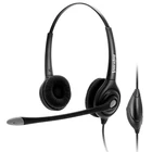 Громкость + отключение звука + бинауральная вилка RJ9RJ10, гарнитура с кабелем QD (быстрое отключение), телефонная гарнитура с шумоподавлением для колл-центра