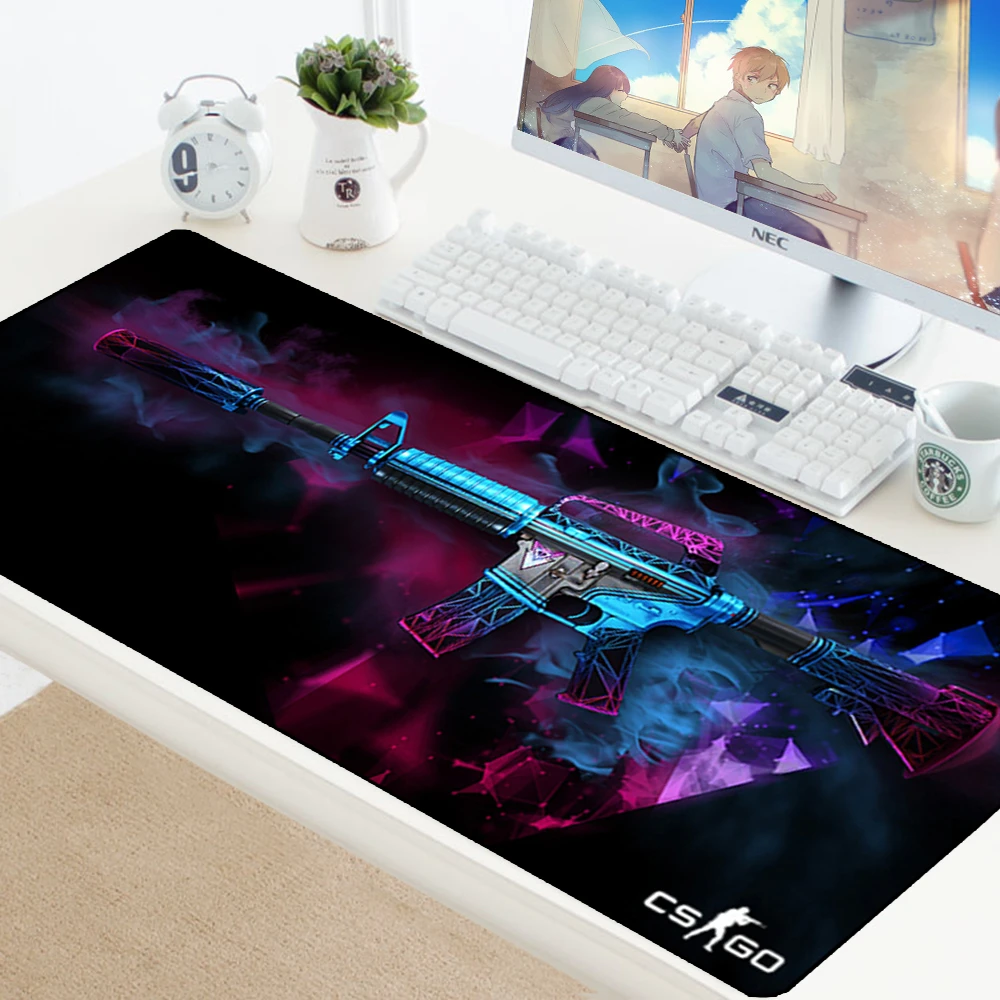 

CS GO Custom Large Mouse Pad Speed Keyboards Mat Rubber Gaming Mousepad Desk Mat For Game Player Desktop PC Computer Laptop Csgo