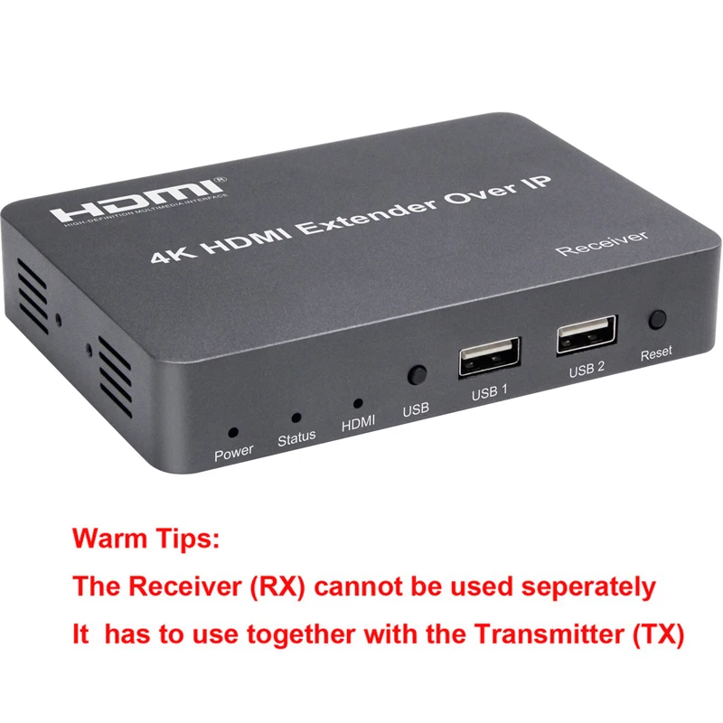 Only 1 RX 150 м 4 к KVM HDMI удлинитель по IP через UTP RJ45 Cat5E Cat6 Ethernet кабель Поддержка USB мышь клавиатура 1 передатчик 30 приемник - Цвет: Only 1 RX