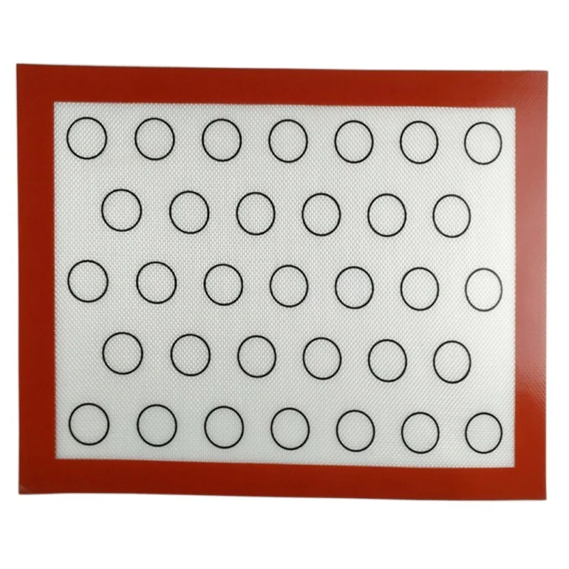 40x30cm Антипригарный силиконовый коврик для выпечки, коврик для выпечки, Кондитерские инструменты, коврик для раскатки теста, большой размер для торта, печенья, макарон - Цвет: 40x30cm
