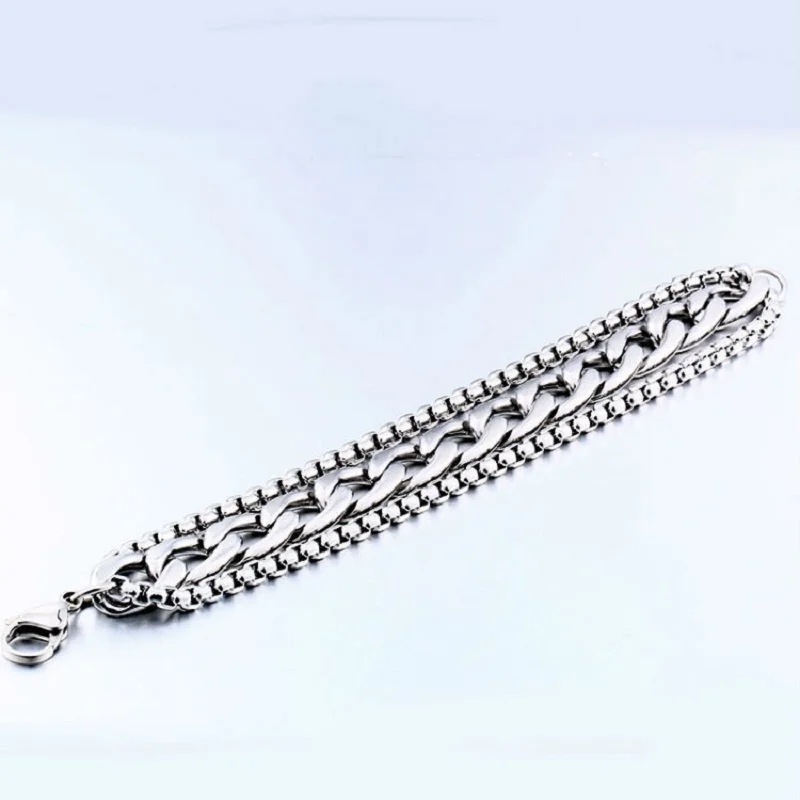 Мужской браслет в стиле панк модный простой индивидуальный браслет|Цепочки и