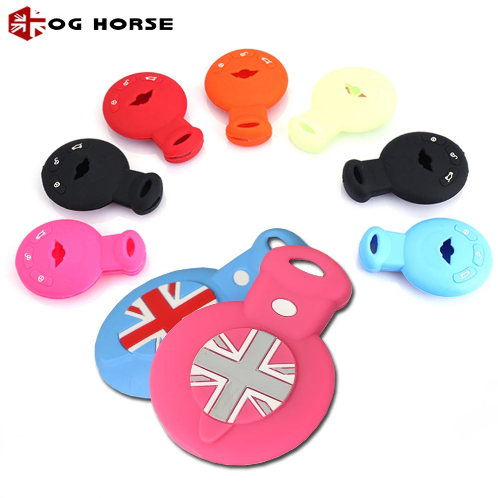 Мягкий силиконовый защитный чехол для ключа на дистанционном управлении Union Jack