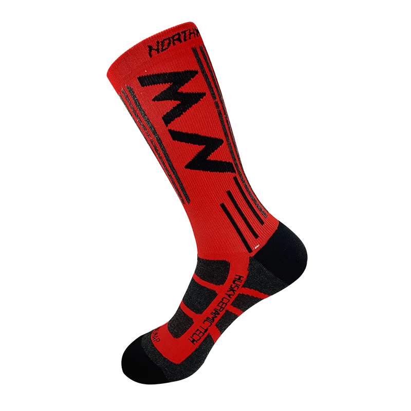 Red-2 Высококачественные профессиональные велосипедные носки MTB для мужчин и женщин, велосипедные носки, дышащие носки для шоссейного велосипеда, носки для спорта на открытом воздухе, гоночные носки - Цвет: Red-2