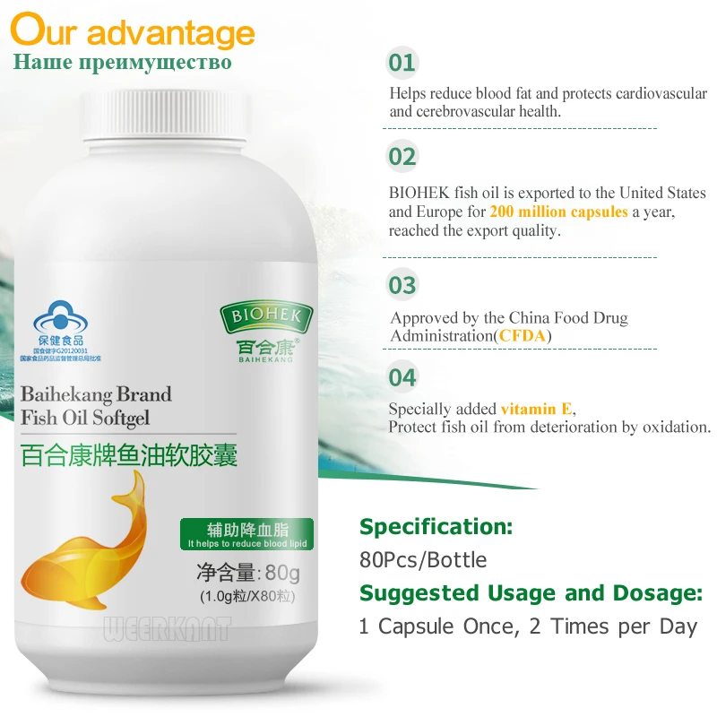 12 бутылок Омега 3 витамины рыбий жир софтгель капсула 1000 мг предложение