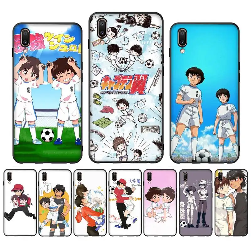 

Captain Tsubasa Ozora Genzo Football Phone Case For Oppo Reno Realme C3 6Pro for vivo Y91C Y17 Y19 Funda Capa