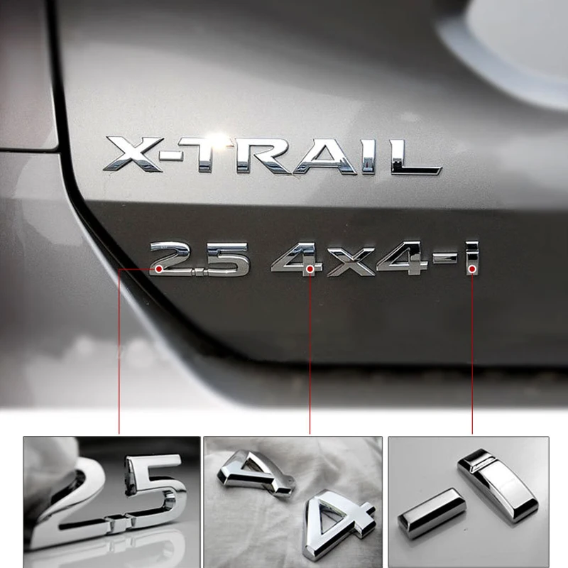 1 Набор 3D металлический 2 5 4X4-i автомобильный боковое крыло задний багажник