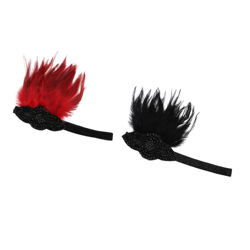 

MagiDeal Retro Style 1920s Flapper Headband Crystal Headdress Prom Headpiece