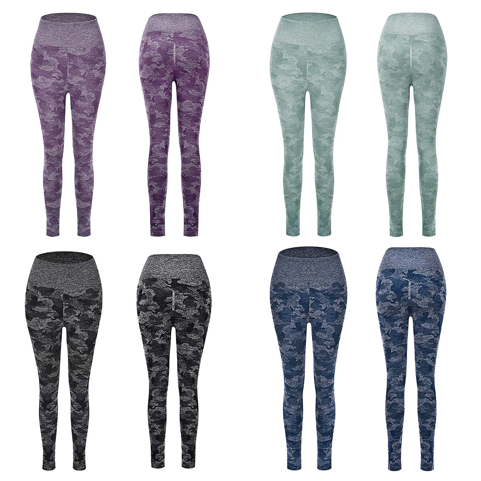 

High Waist Seamless Leggings Push Up Camouflage Pattern Leggins Sport Women Fitness Running Pants Energy Workout Gym Clothes