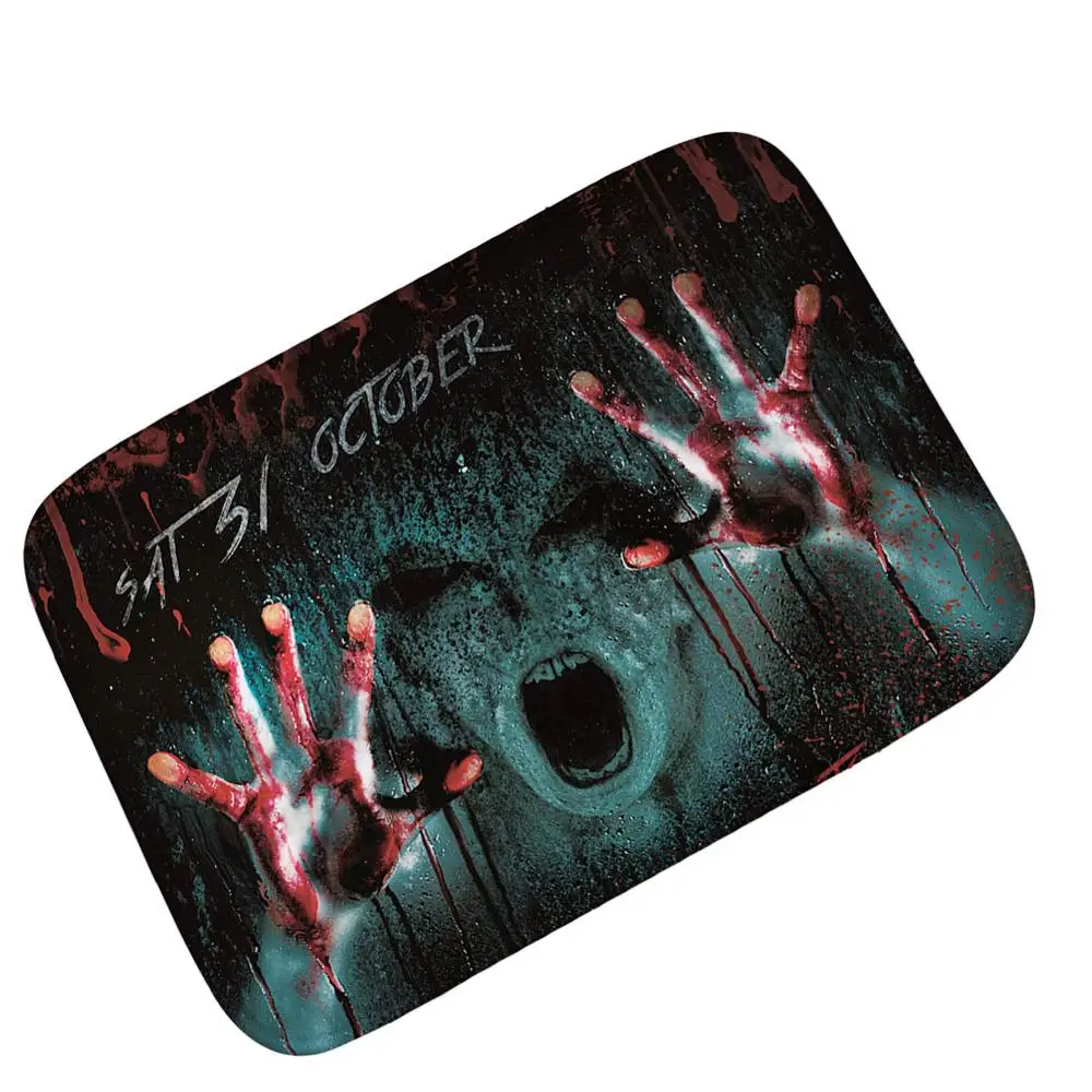 

Terror Blood Hand Prints Devil's Party Carpets For Living Room Bedroom Decor Carpet Mat Kitchen Doormat Bathroom Rugs Anti-Slip