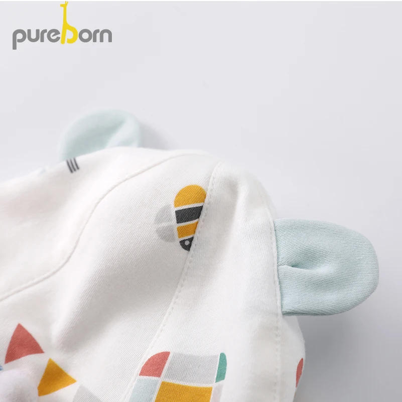 Pureborn детские шапки унисекс летние складные Панамы уличная Солнцезащитная