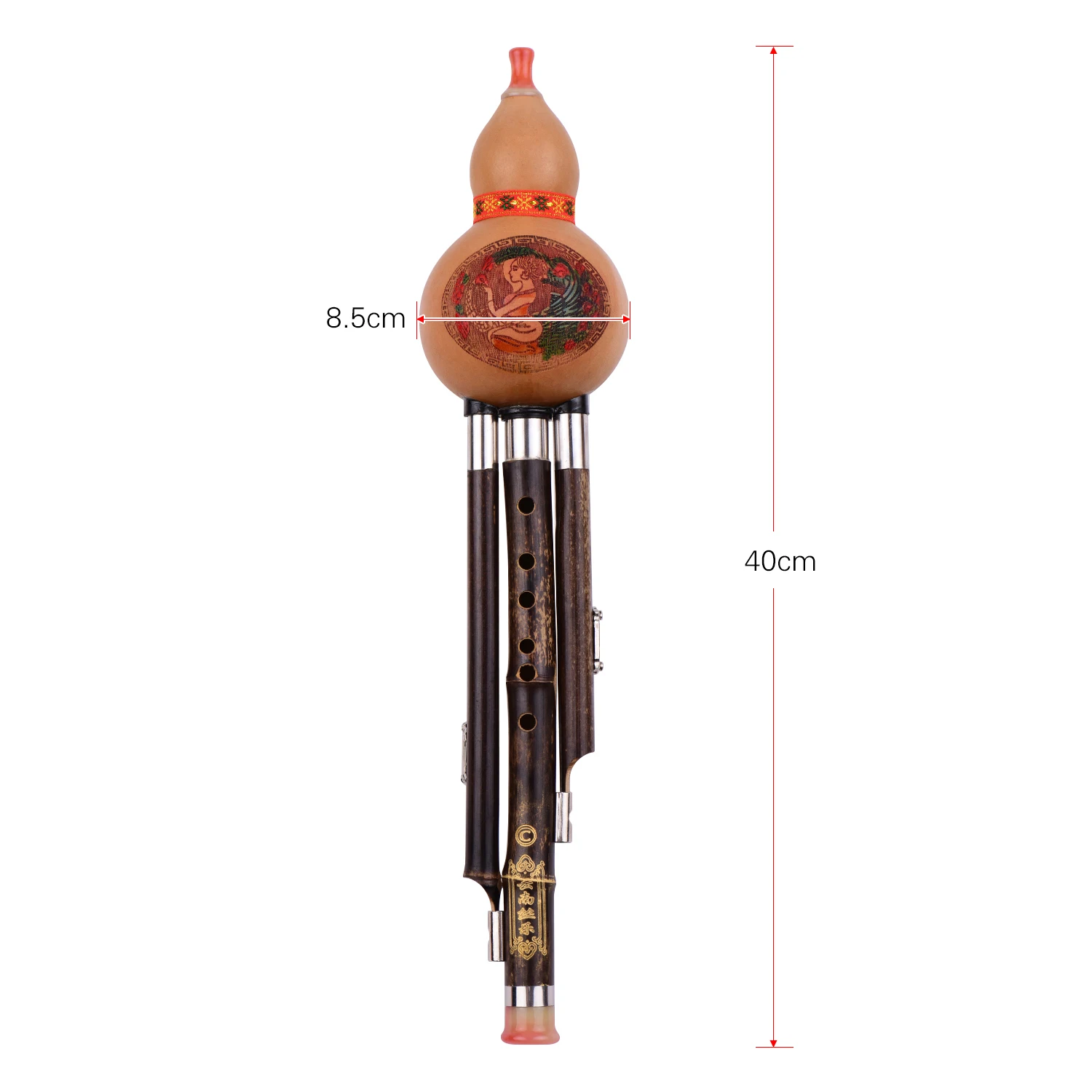 3 тона C-Key Hulusi Тыква Cucurbit Flute черные бамбуковые трубки для начинающих Китайский