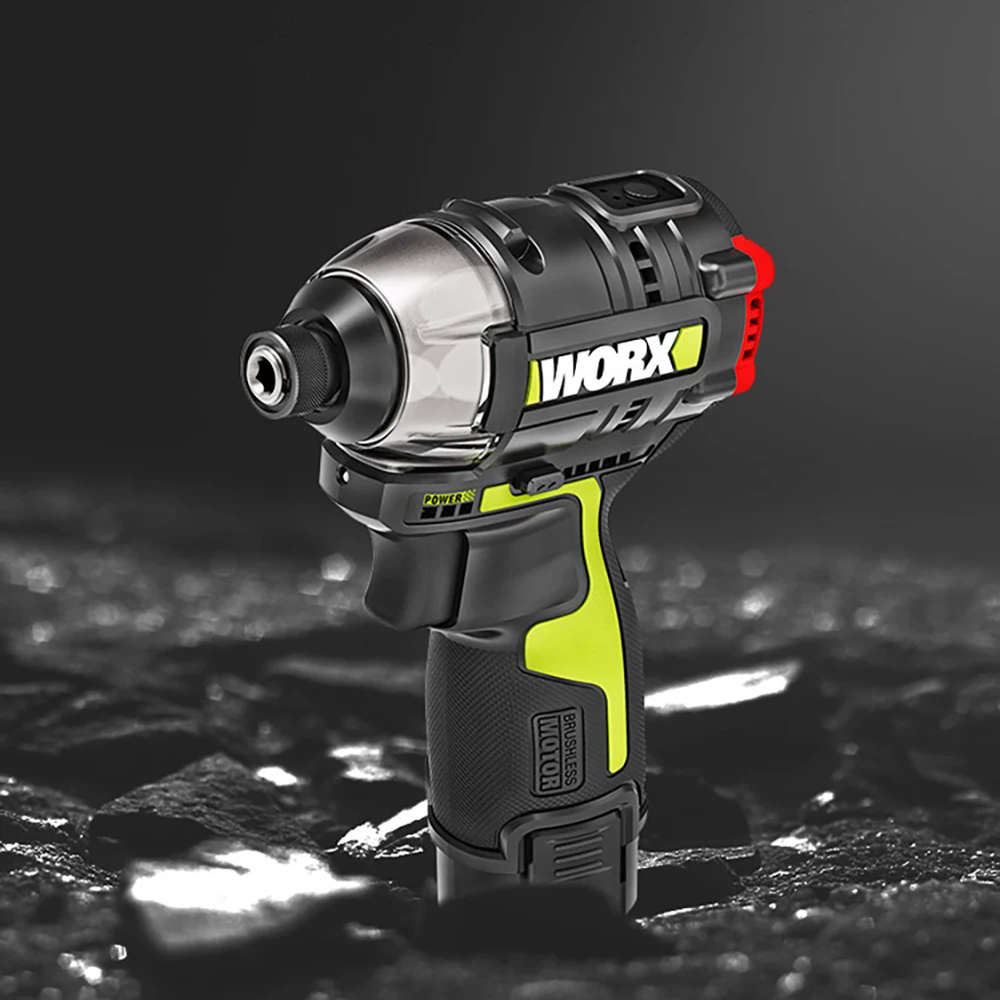 Шуруповерт ударный Worx WU132 бесщеточный 12 В максимальная мощность 200 Вт 3300 нм об/мин