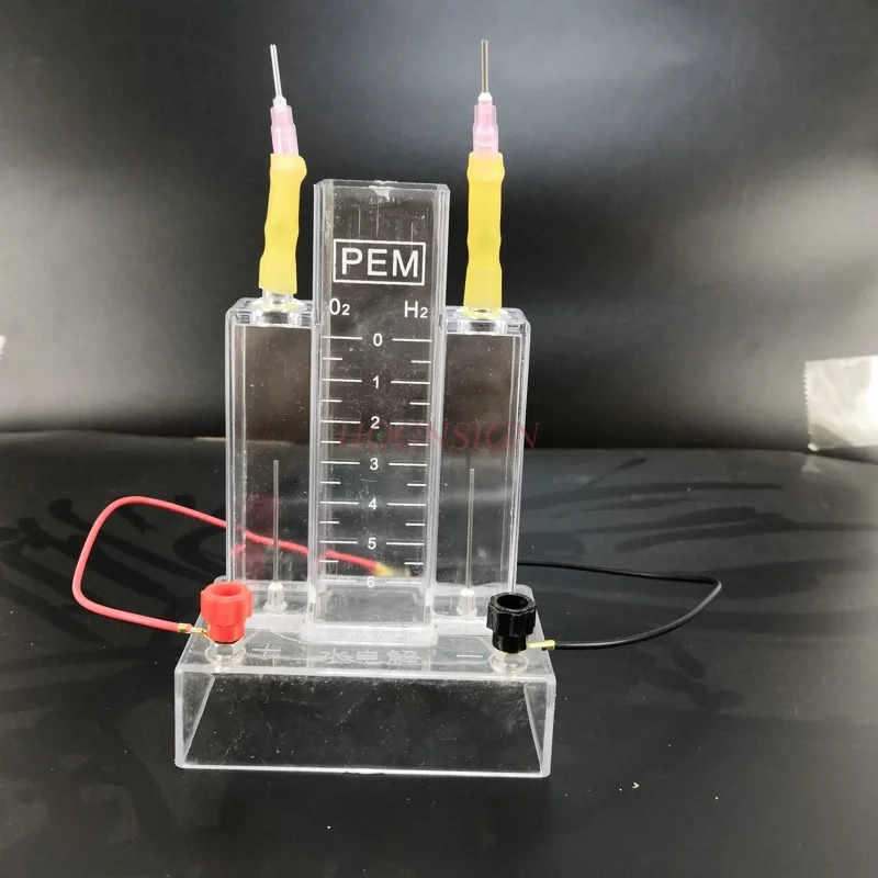 Analizador de electrólisis de agua, demostración de Química, instrumento de enseñanza de hidrógeno y