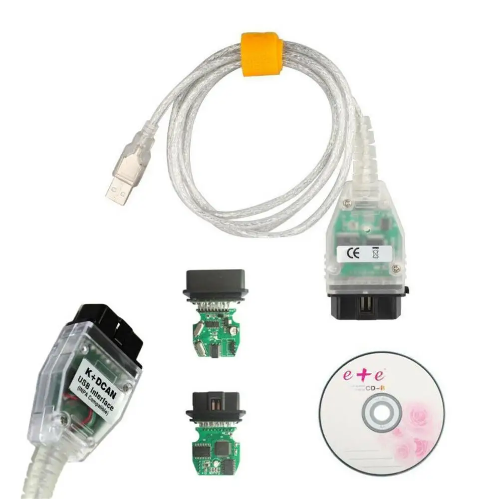 

1pcs For BMW INPA Ediabas NCS K+DCAN OBD2 USB Cable FTDI FT232RL Diagnostic Tool USB Interface Cable Diagnostic