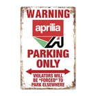 Предупреждение предмет парковки Aprilia, только винтажный цвет, автомобиль, мотоцикл, знак, бар, клуб, кафе, Настенный декор, ферма, Декор, искусство, подарок-1