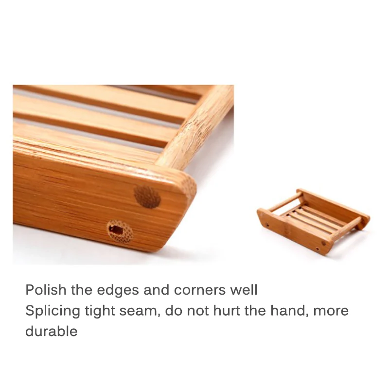 Портативные мыльницы креативные простые бамбуковые ручные дренаж для мыла
