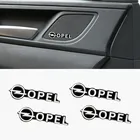 4 шт., автомобильные наклейки с эмблемой для Opel Astra H G J Insignia Mokka Zafira Corsa Vectra C D
