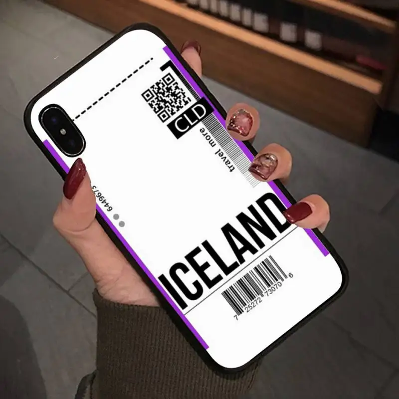 Ins Personality Tags дорожный ярлык страна мобильный чехол для Iphone 4s 4 5s 5 5c Se Se2 6 6s 7 8 Plus X