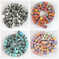 fashion multicolor calaite turquoises stone 6mm diagonal square loose beads new diy jewelry 15b754