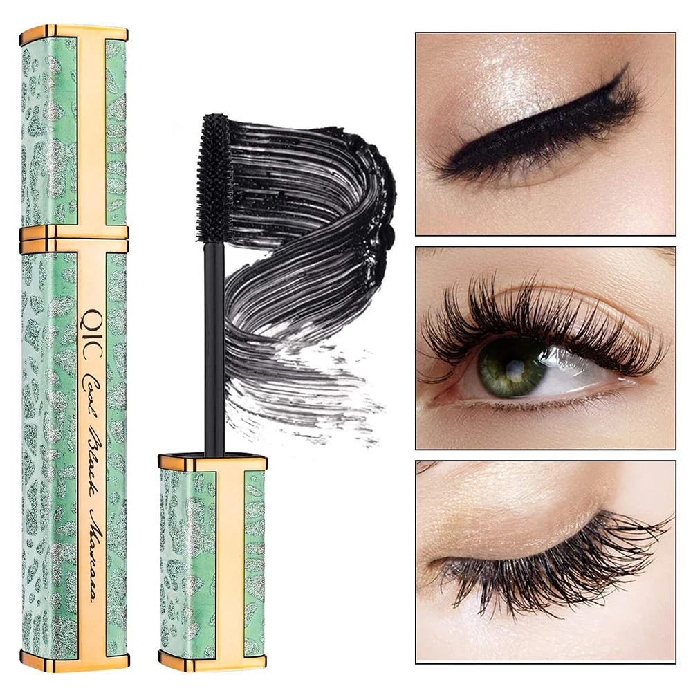Тушь для ресниц из шелкового волокна 4D удлиняет густые завитки долговечная