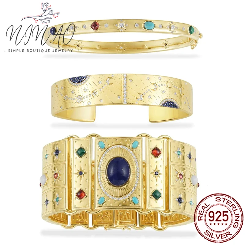 

Женский браслет ручной работы из серебра 925 пробы с фианитом