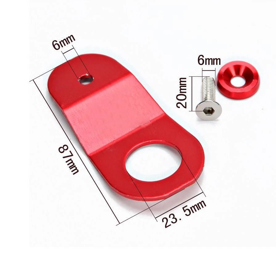 Шайба гоночный радиатор Stay кронштейн красная Заготовка алюминий для Honda S2000 Civic