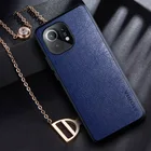 Роскошный кожаный чехол для Xiaomi Mi 11 Mi11 Xiaomi11 Xiao Mi 11 защита от пота аксессуары для сотового телефона Чехлы Чехол