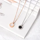 Модное крошечное ожерелье инициала X  P 2021, ожерелье золотого и серебряного цвета с имитацией часов, ожерелье для женщин, подвеска, черно-белое ювелирное изделие, подарок