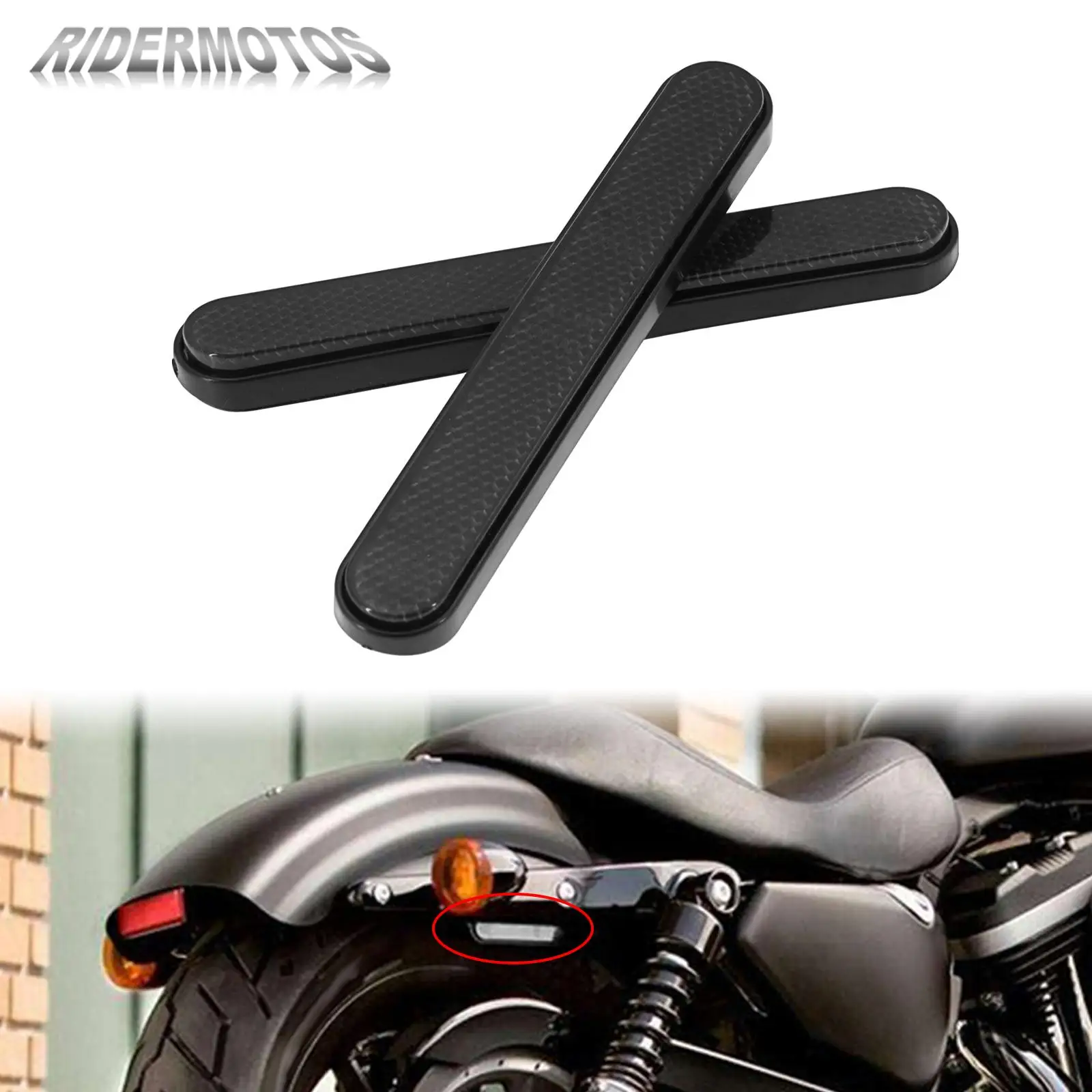 

Motorcycle Front Fork Reflector Sticker Lower Legs Slider Safety Warning For Harley Touring Street Glide Sportster Softail Dyna