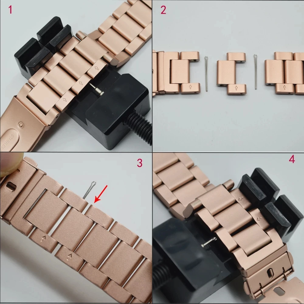 

For Xiaomi watchband 6/5/4/3 stainless steel watchband, Xiaomi 3 4 Milan metal watchband adjustable metal watchband accessories