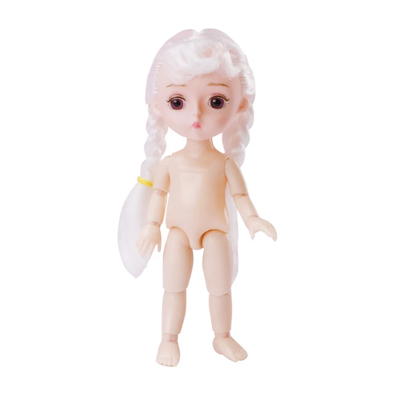 

16 см кукла для макияжа BJD 13 шарнирная Кукла наряд «сделай сам» с 3D макияжем глаз тела 6,5 дюйма принцесса модные игрушки для девочек