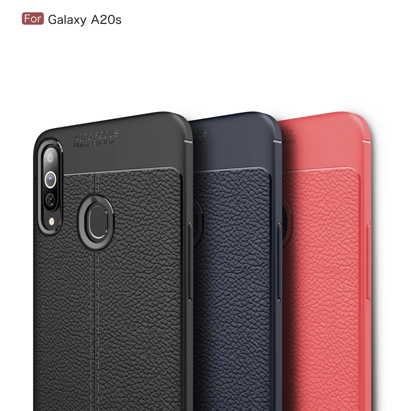 Роскошные мягкие силиконовые чехлы с зернистой текстурой для Samsung Galaxy A20s / A 20s