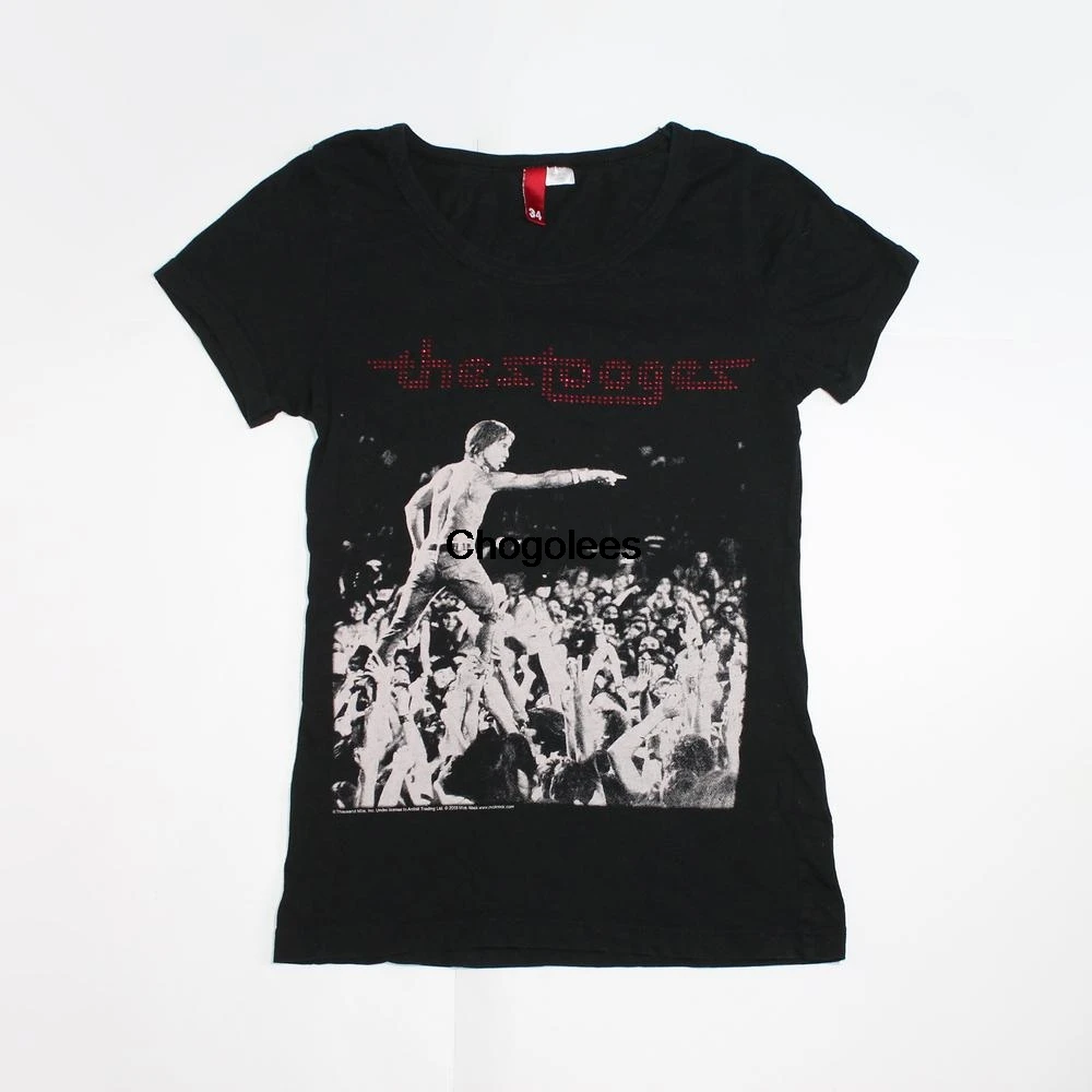 Женская рубашка The Stooges американская рок группы Proto панк гараж размер EU34 US2