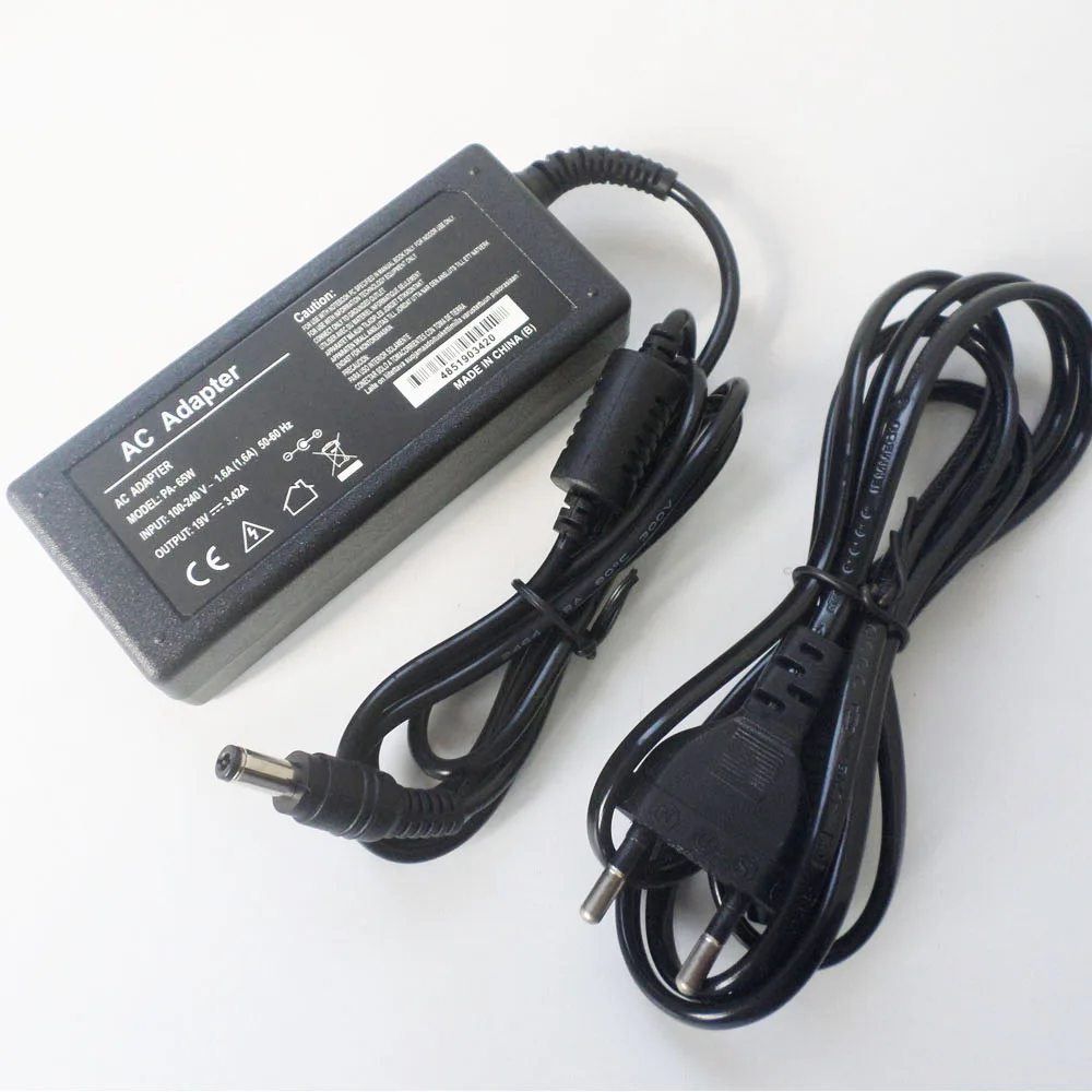 New 65W AC Adapter Charger Power Supply Cord For Toshiba Satellite T135 T135D T235 T235D P205 P2000 L955 L955D 19V 3.42A Laptop