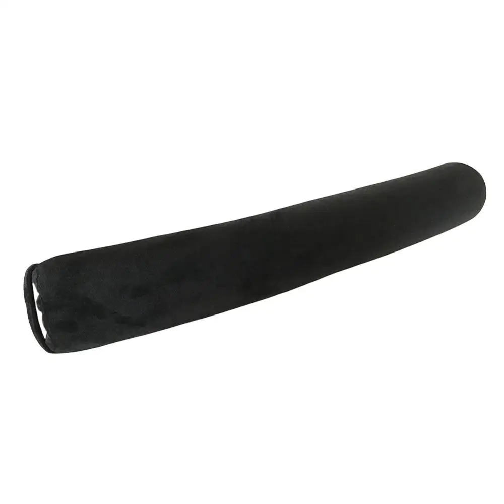BLACK EHOMEBUY Подушка простая кристальная супер мягкая цилиндрическая гибкая подушка для путешествий подушка для сна подушка для шеи Piliow однотонные цвета - Цвет: BLACK